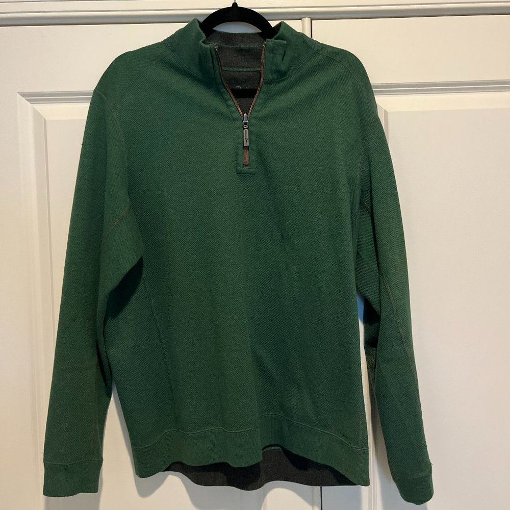 Lightly used Tommy Bahama quarter zip, size medium